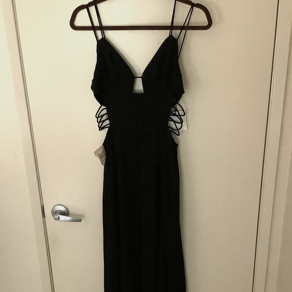 Fame and Partners Black Cutout Dress, US6
